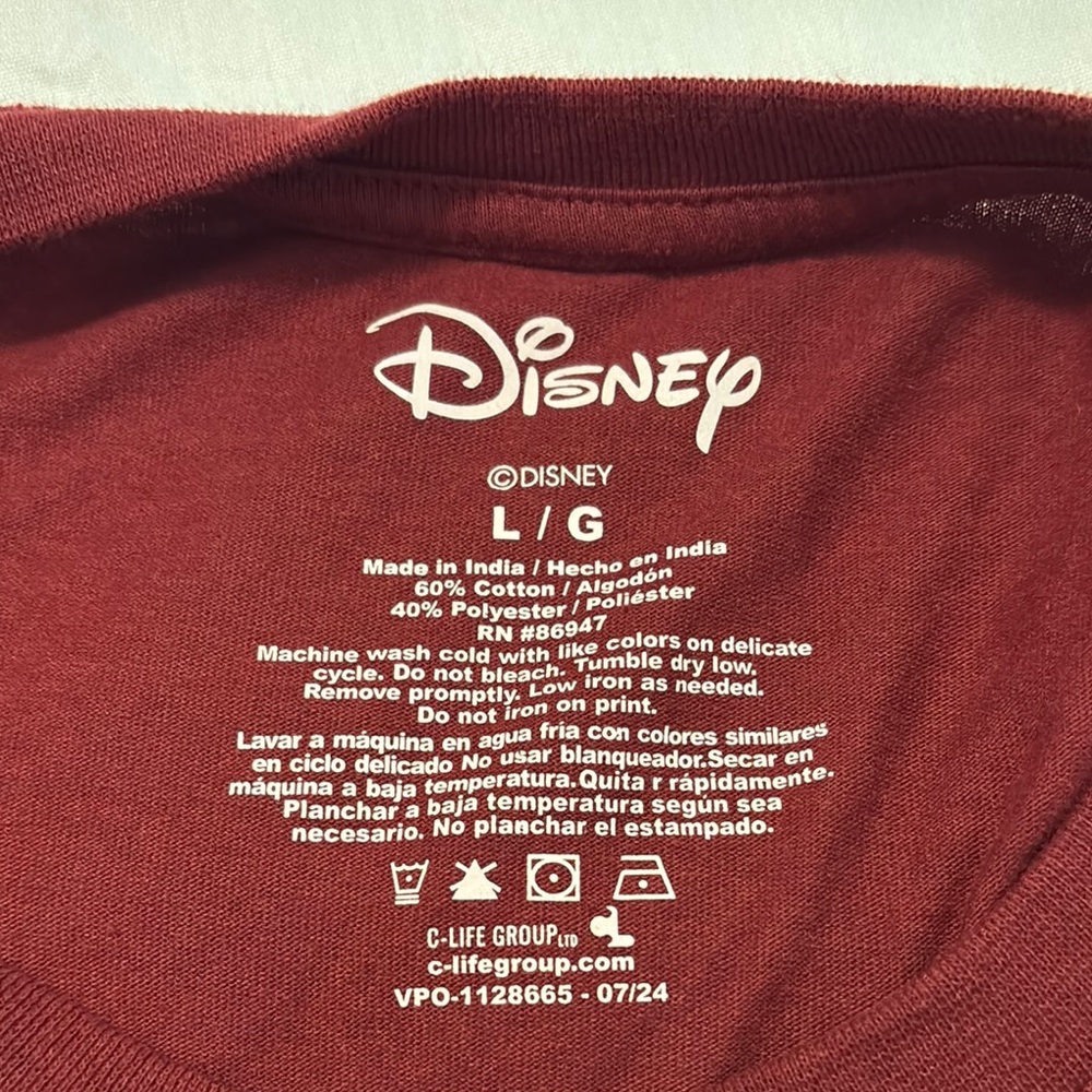 Disney Red Nightmare Before Christmas Tee SZ L short sleeve Halloween casual - Picture 3 of 11